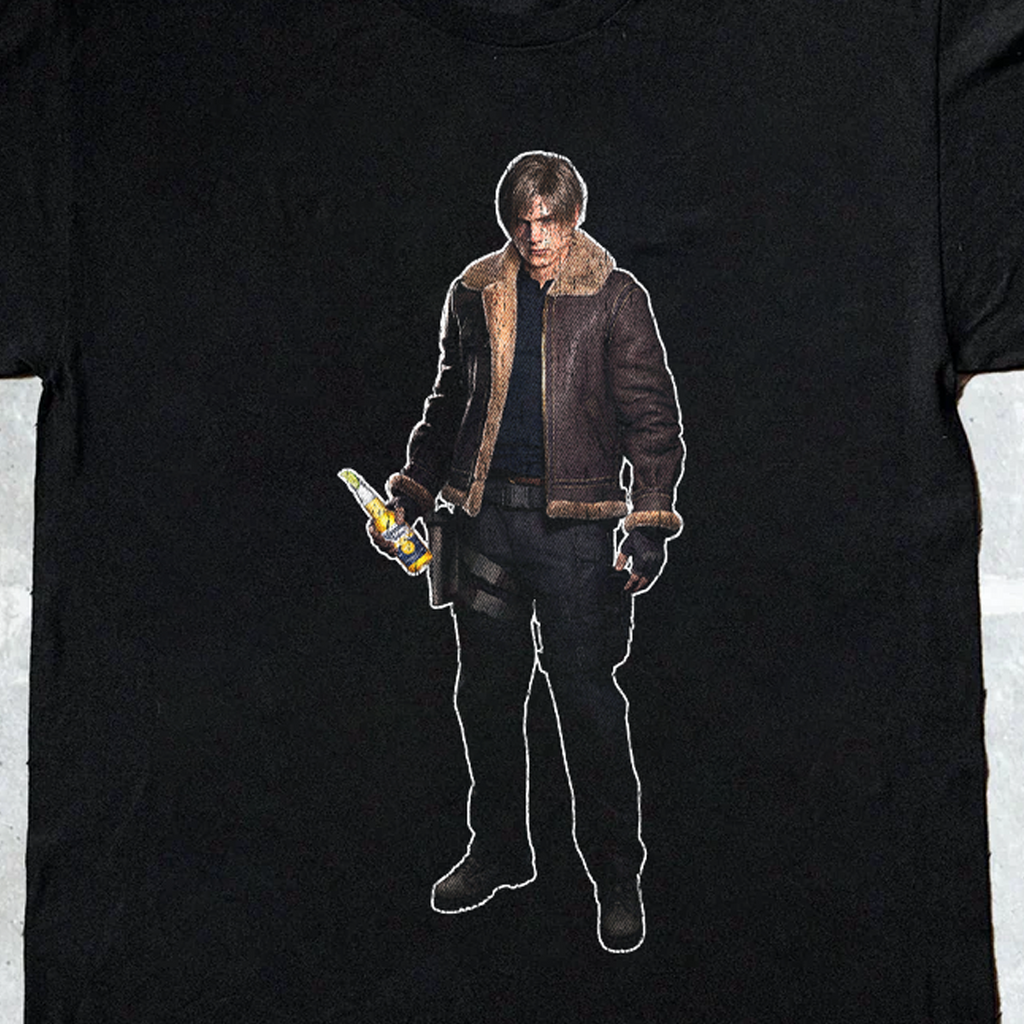 Resident Evil Leon X Corona Black Tee product image 2