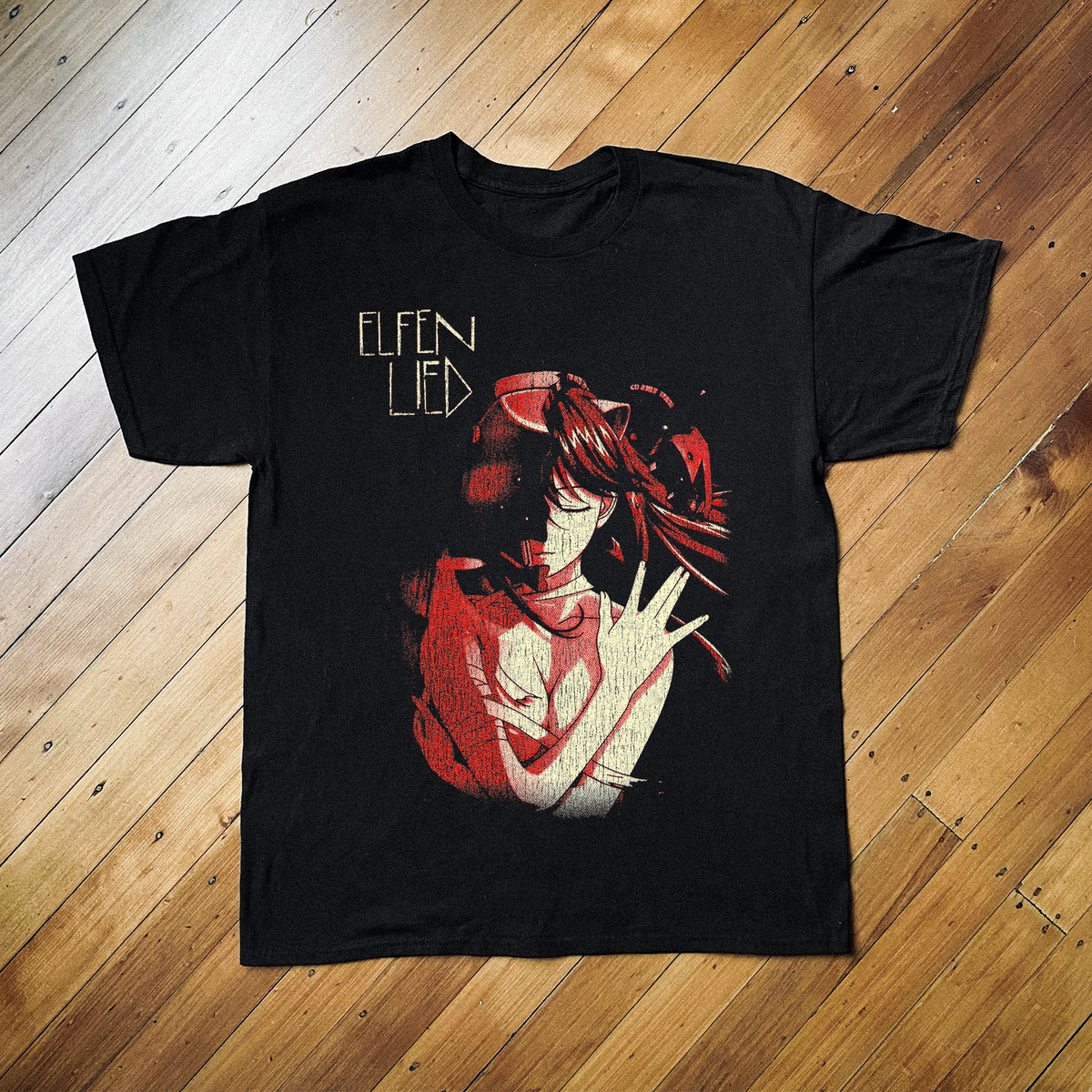 02 Elfen Lied Black T-Shirt product image 1