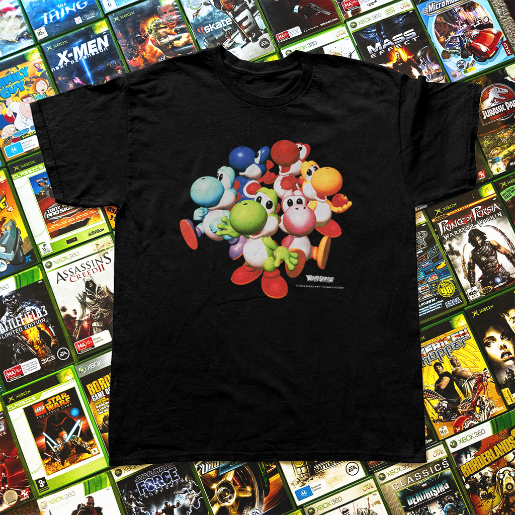 N64 'Yoshi Story' Vintage Washed Black Tee product image 1