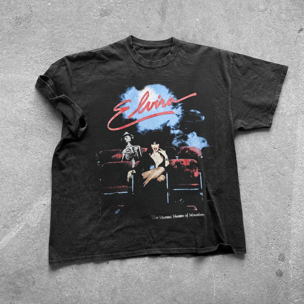 90S Elvira 'Hottest Hostess' Vintage Washed Promo Black Tee product image 1