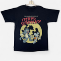 Itchy And Scratchy Vintage Black T-Shirt product image 1