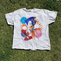 Early 90s Vintage Sonic Washed White Tee product image 1