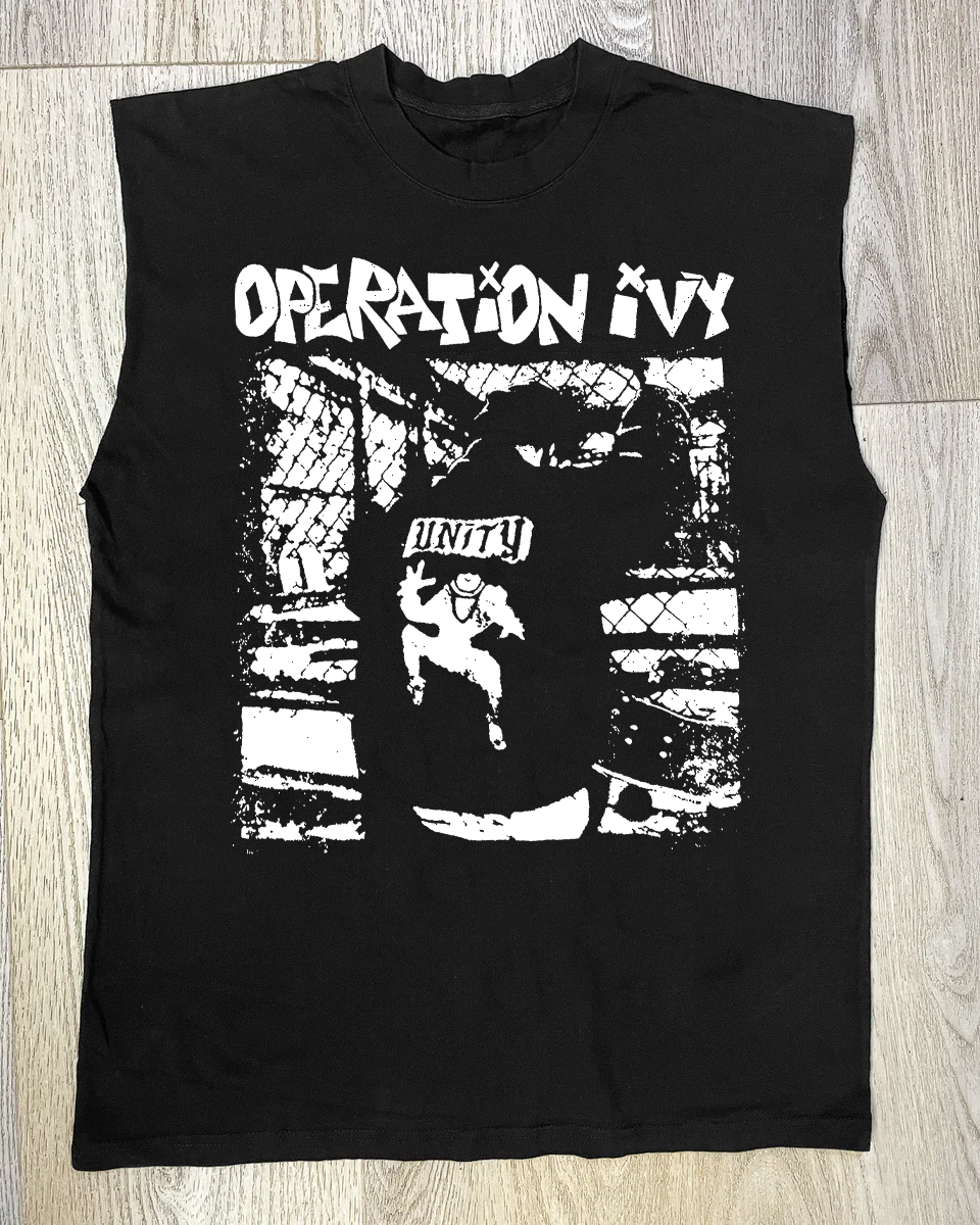 Op Ivy Cut-Off Vintage Black Shirt product image 1