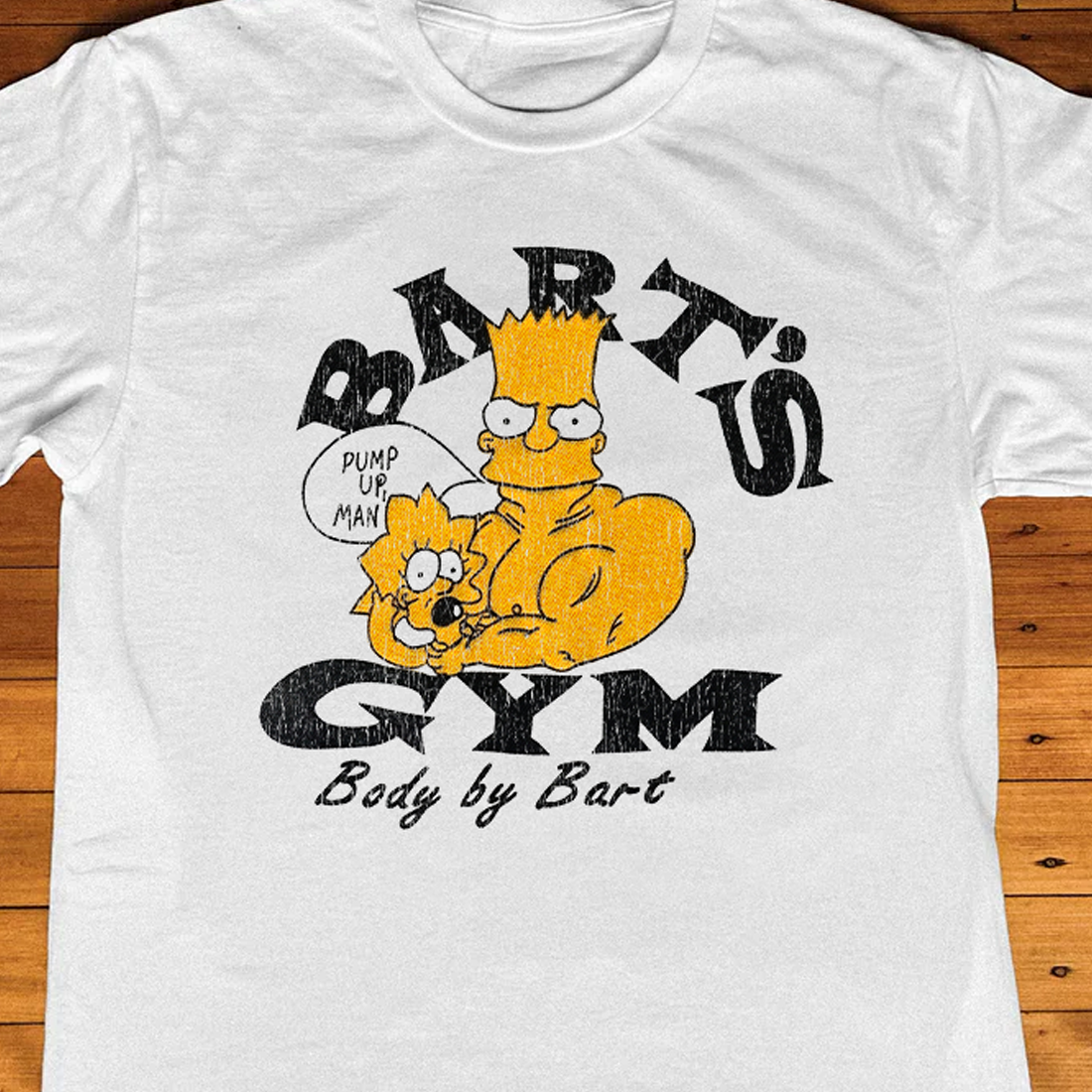 Classic Bart's Gym Boot White Tee product image 2