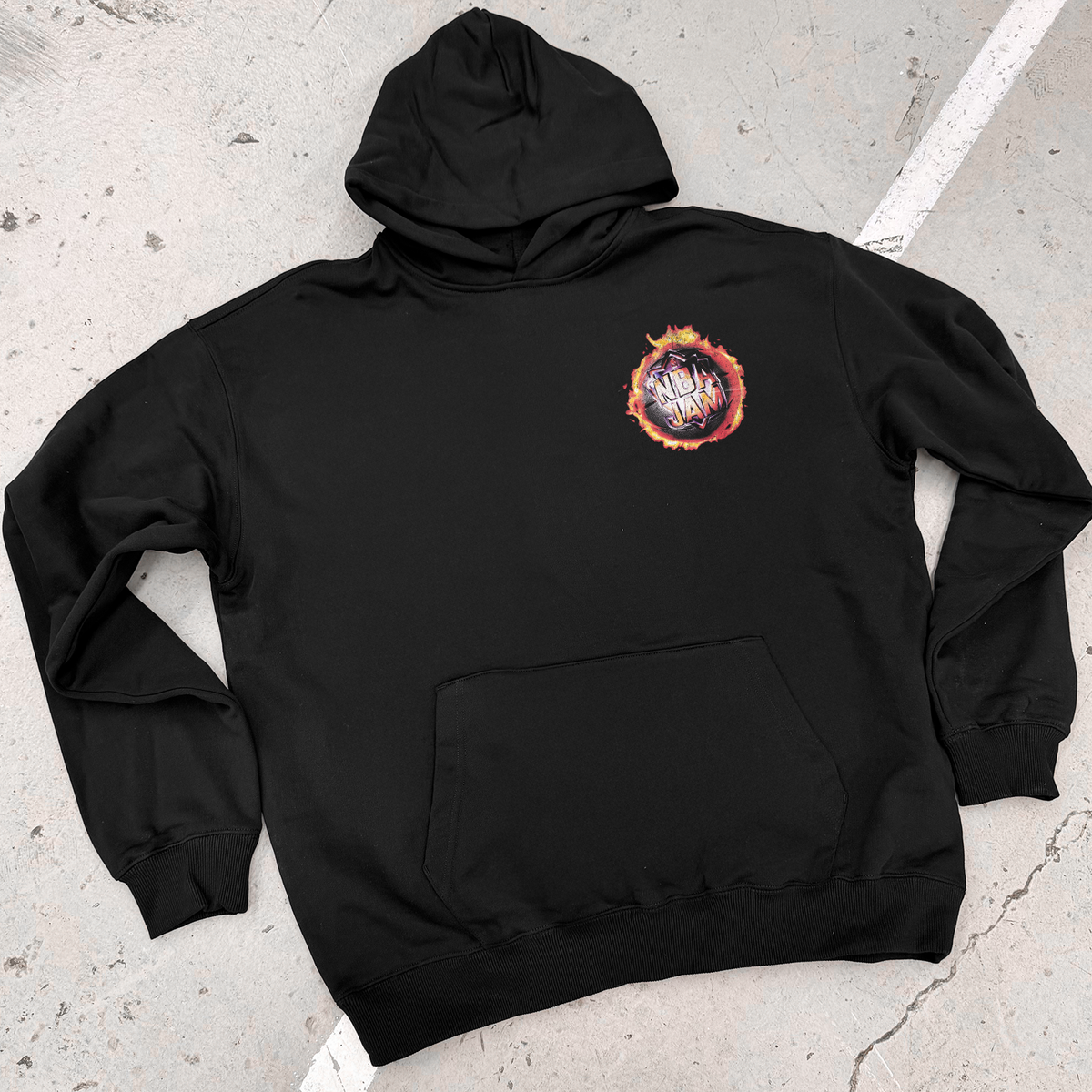 Kick-Ass 'NB4 Jam' 1994 Fireball Black Hoodie product image 3