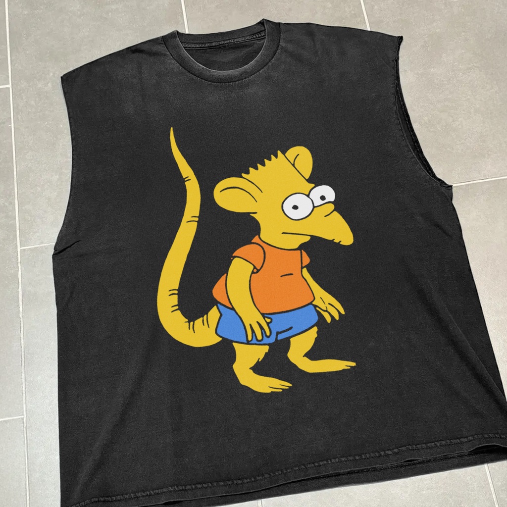 Dear Rat Boy' Vintage Black Cut-Off T-Shirt product image 2