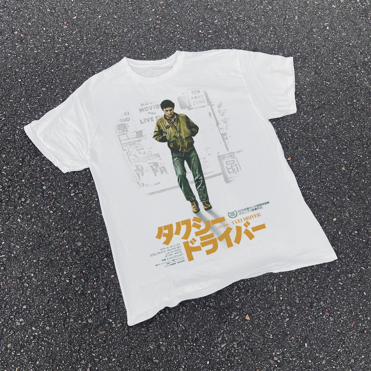 Japanese 'Taxi Driver' 1976 Vintage Washed White Tee product image 1