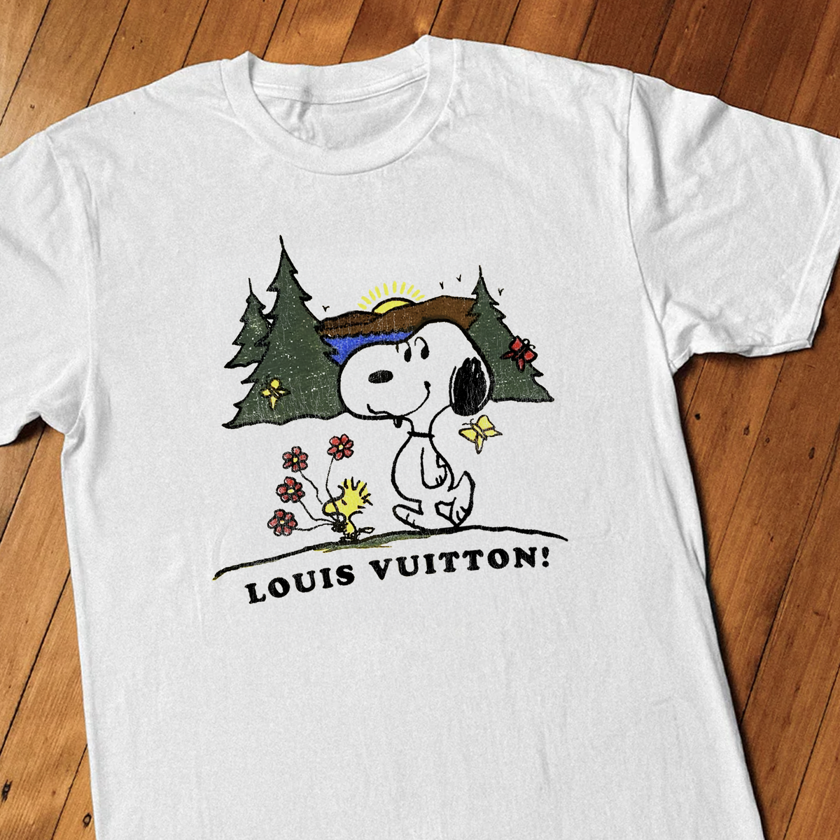 Vintage Snoopy Lv Washed White Tee product image 2
