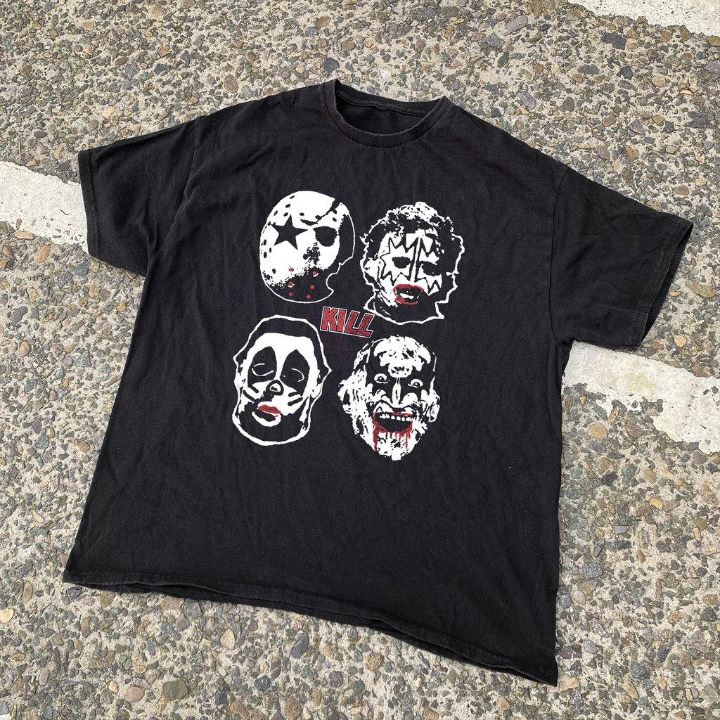 Slasher 'Kill' Vintage Kiss T-Shirt product image 1