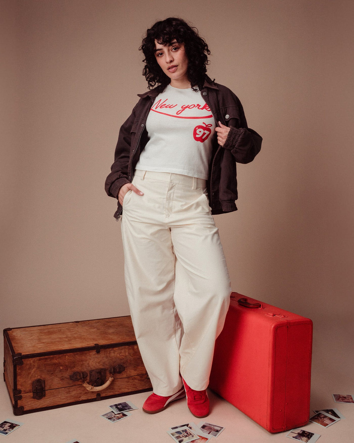 Women's New York '97 Vintage Baby Tee product image 2