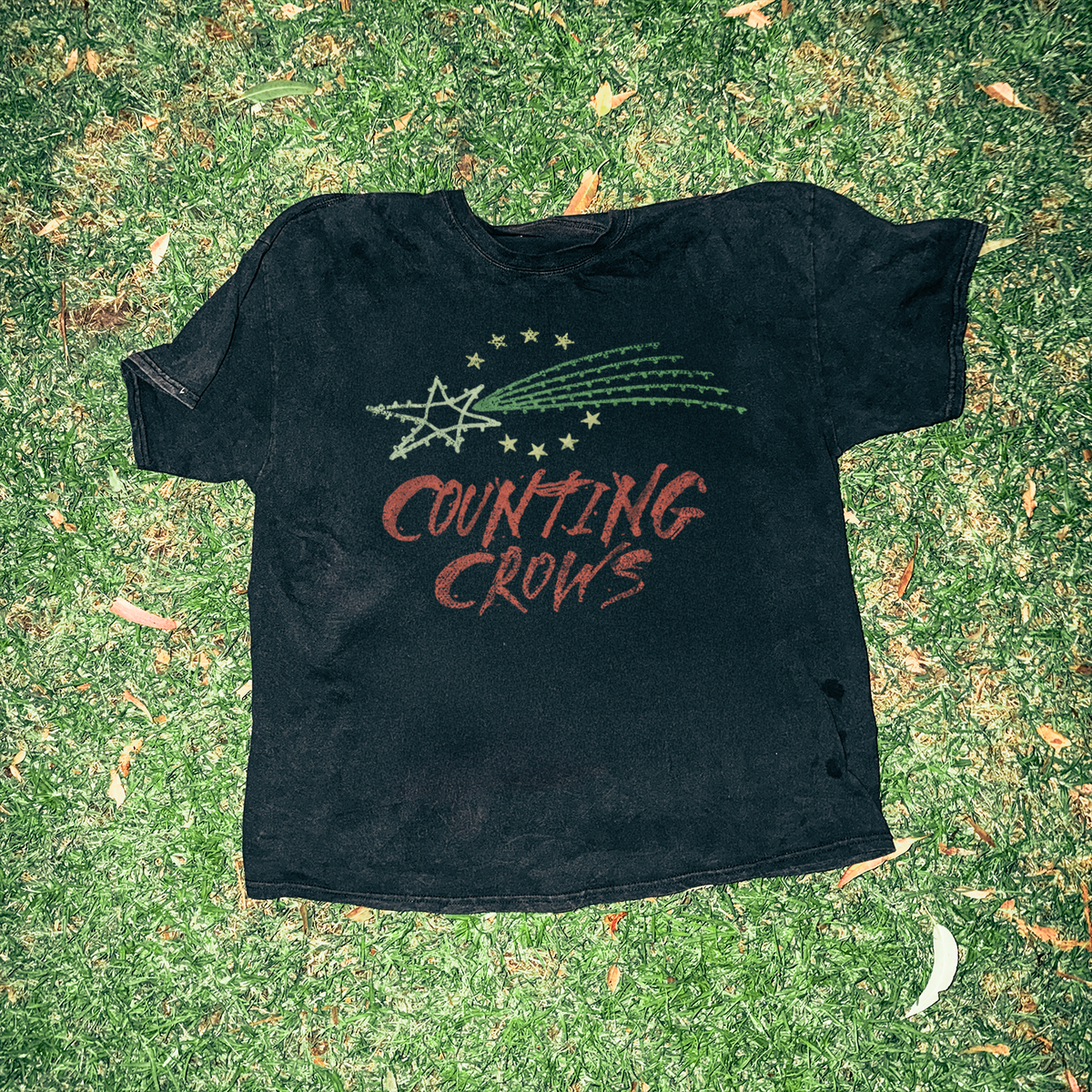 90s Counting Crowd 'Star Logo' Vintage Washed Black Tee product image 1