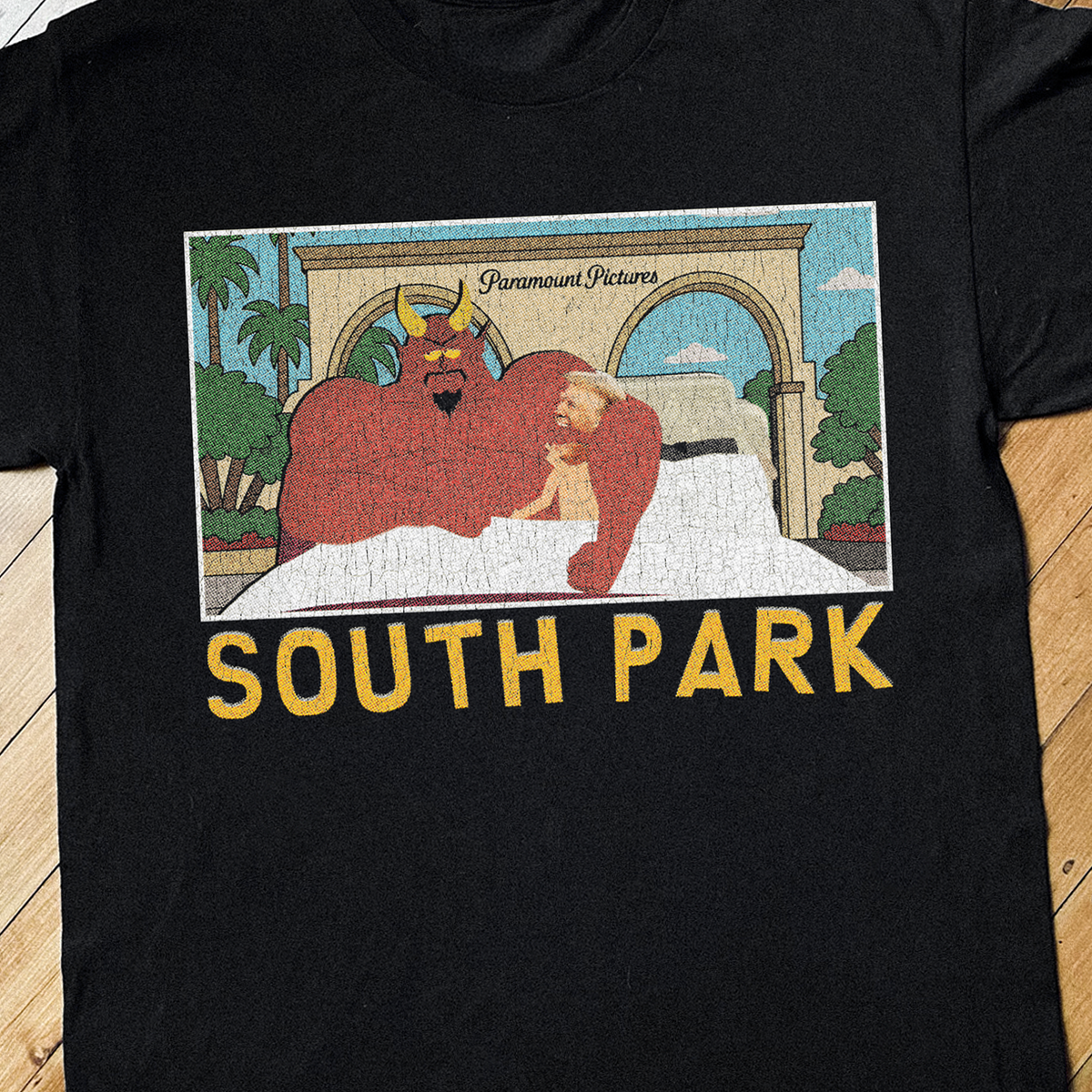 South Pvrk Trump And Satan Black T-Shirt product image 2
