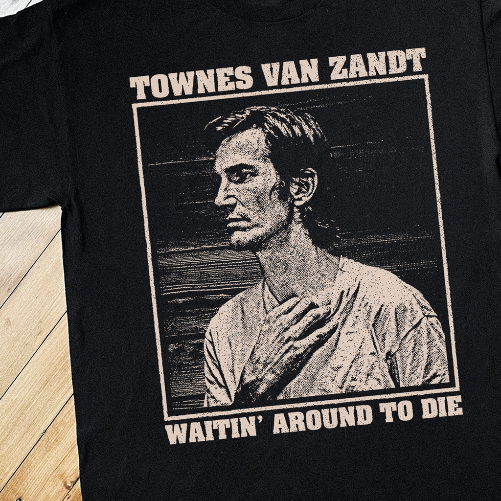 Townes Van Zandt Black T-Shirt product image 2