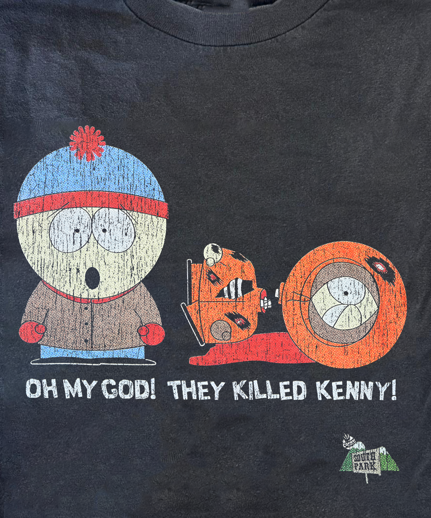 Oh My God! They Killed Kenny Vintage Black T-Shirt product image 2