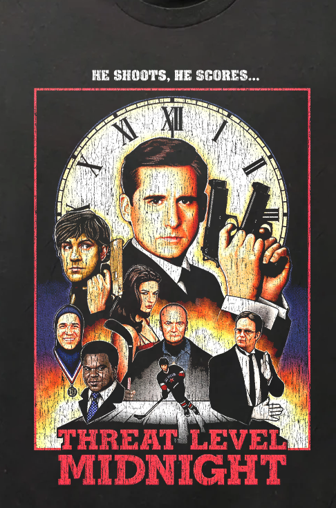 Threat Level Midnight Vintage Black T-Shirt product image 2