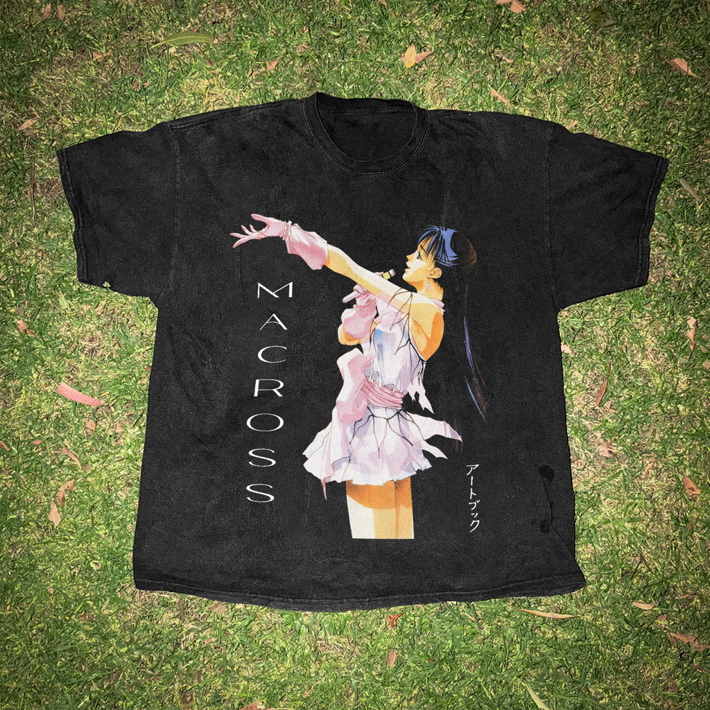 Macross 'Lynn Idol' Vintage Black Tee product image 1