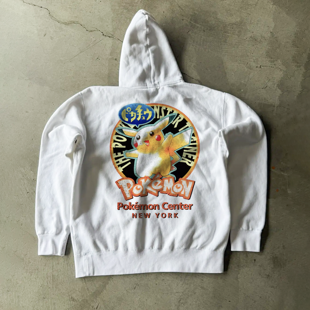 90S 'Pokemon Centre Nyc' White Hoodie product image 1