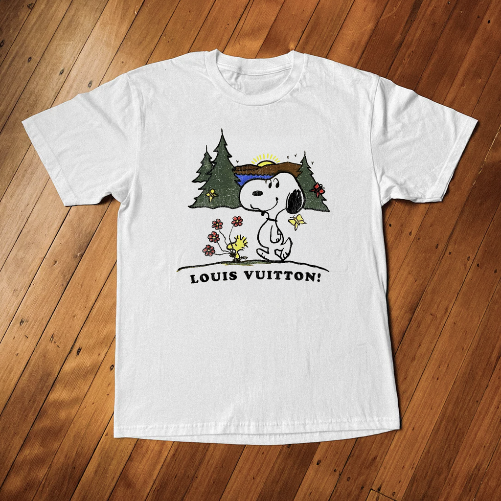 Vintage Snoopy Lv Washed White Tee product image 1
