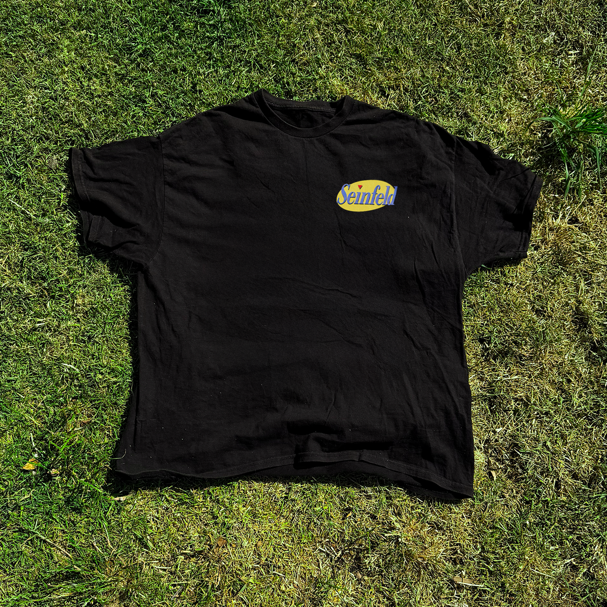90s Seinfeld 'Logos' Washed Black Vintage Tee product image 3