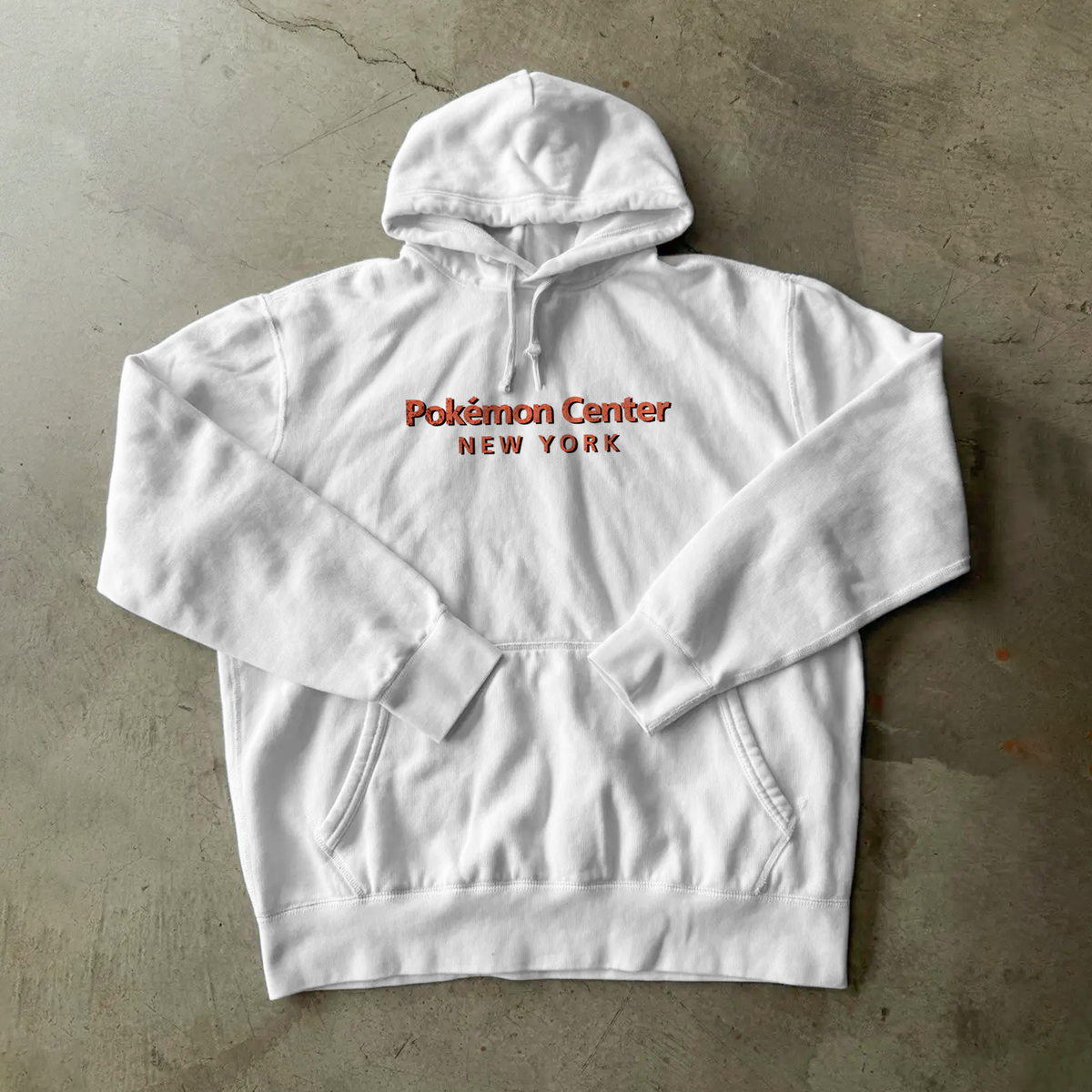 90S 'Pokemon Centre Nyc' White Hoodie product image 3
