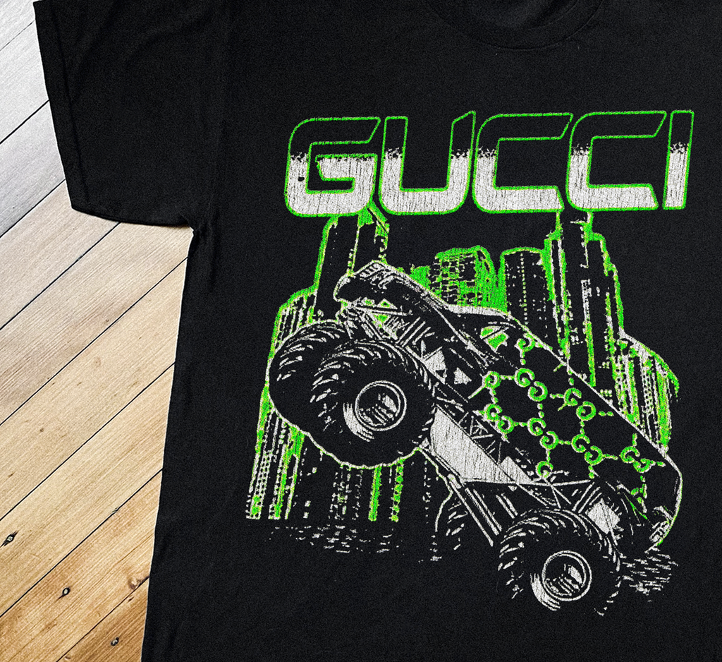 Monster Jam Designer Vintage Black T-Shirt product image 1