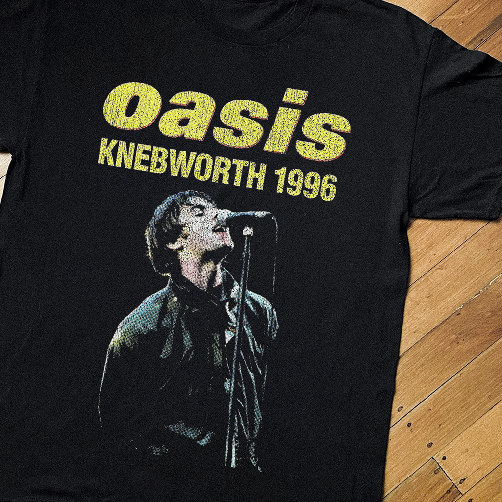 96 Oasis Live From Knebworth Black T-Shirt product image 2