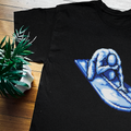 80S Slvr Surfer Nes 'Death Screen' Black T-Shirt product image 1
