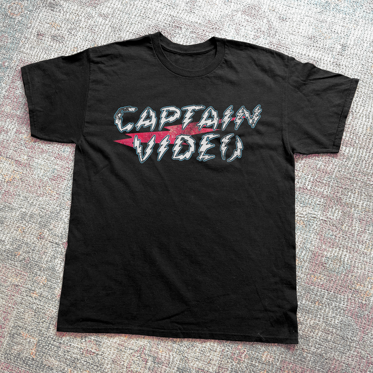 Sci-Fi Retro 'Captain Video' Vintage Washed Black Tee product image 1