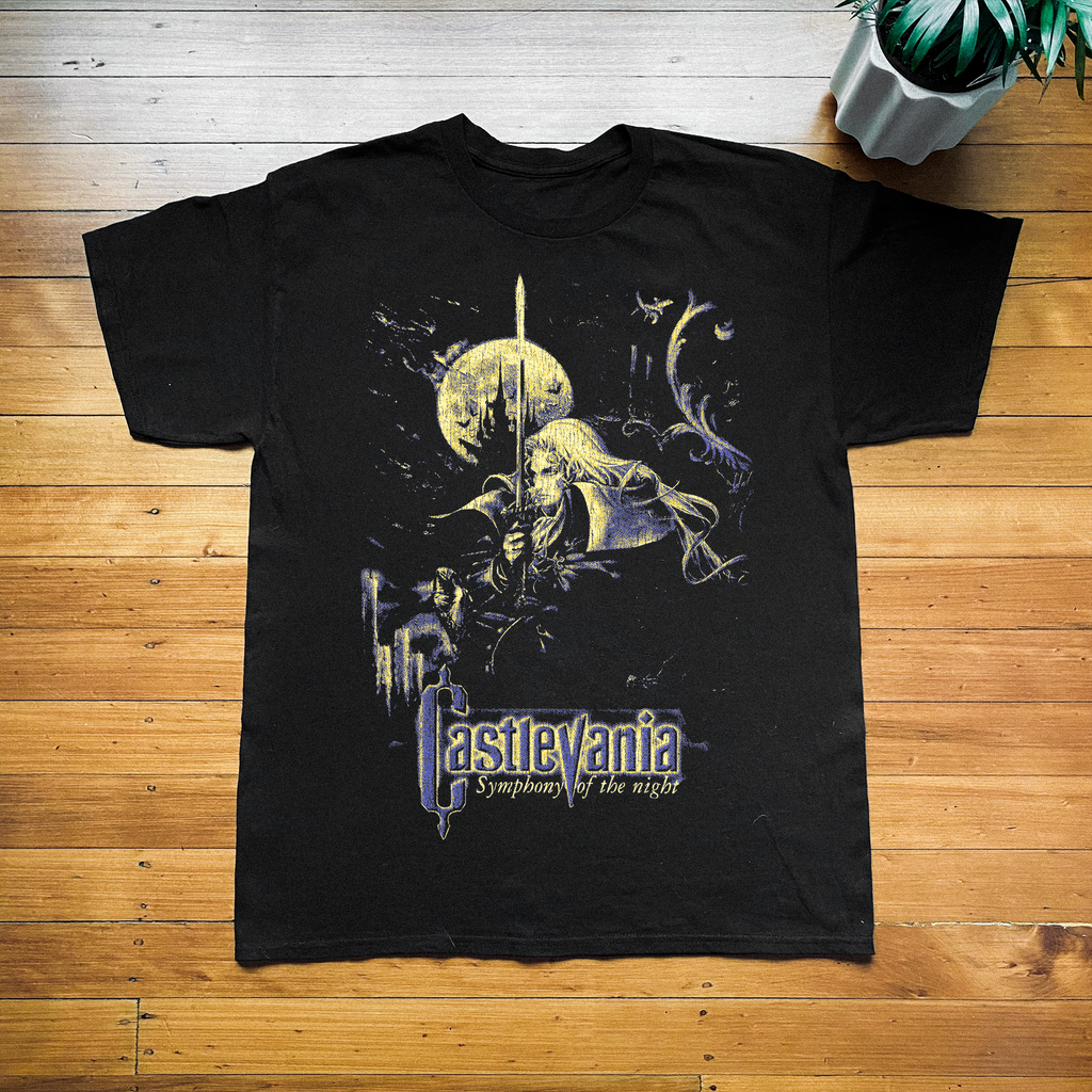 Castlevana Symphony Of The Night Vintage Black T-Shirt product image 1
