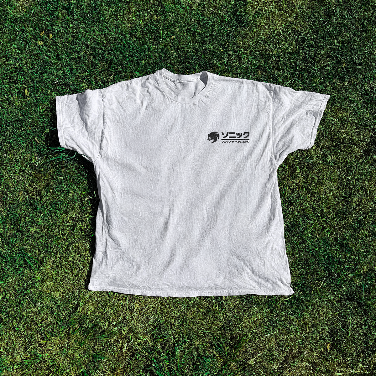 Faded Japanese 'Team Sonic' Promo Washed White Tee product image 3
