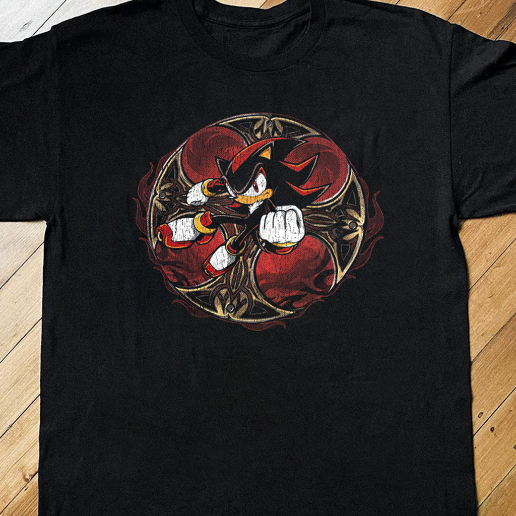 Shadow The Hedgehog Black Tee product image 2