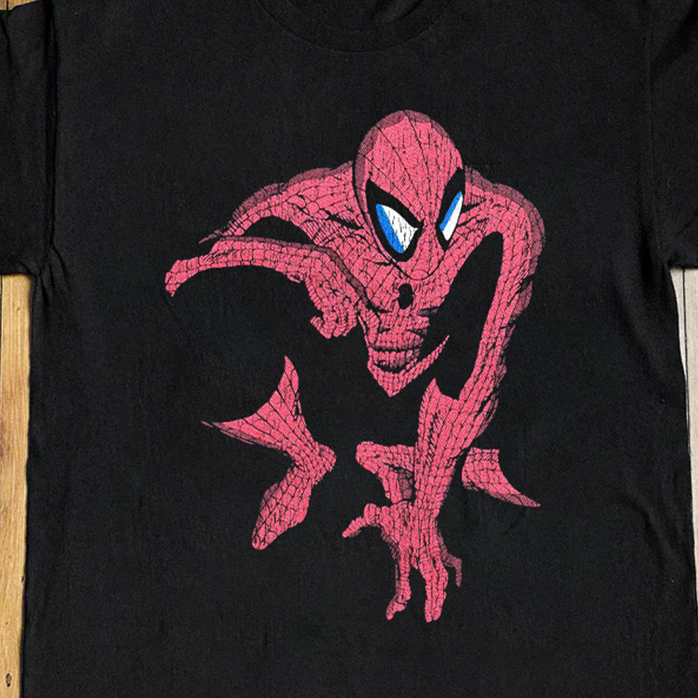 90s Big Spiderman Black Tee product image 2