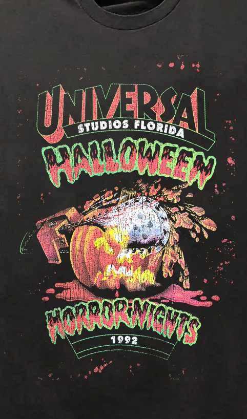 92 Halloween Horror Nights Vintage Black T-Shirt product image 2