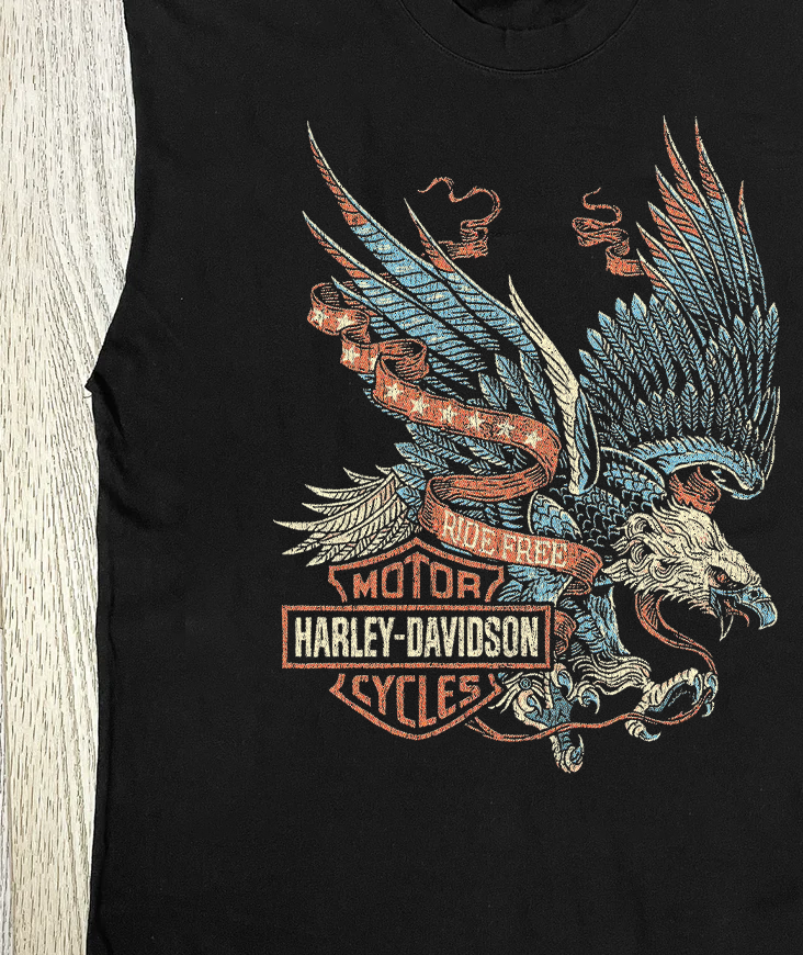 Harley Ride Free Black Cut-Off Shirt product image 2