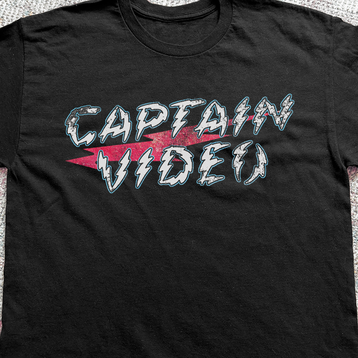 Sci-Fi Retro 'Captain Video' Vintage Washed Black Tee product image 2