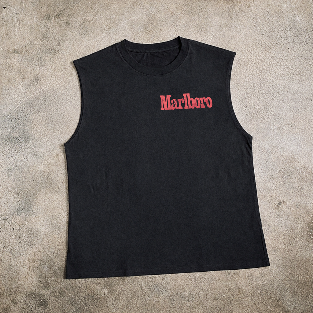 Country 'Herd' Heavy Faded Black Cut-Off Tee product image 3