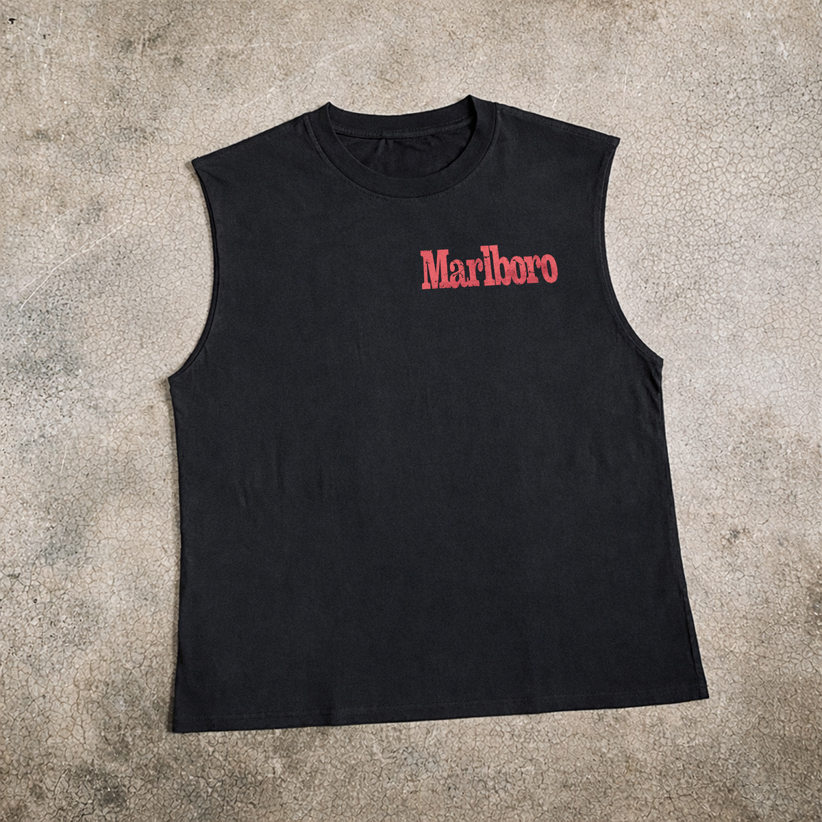 Country 'Herd' Heavy Faded Black Cut-Off Tee product image 3
