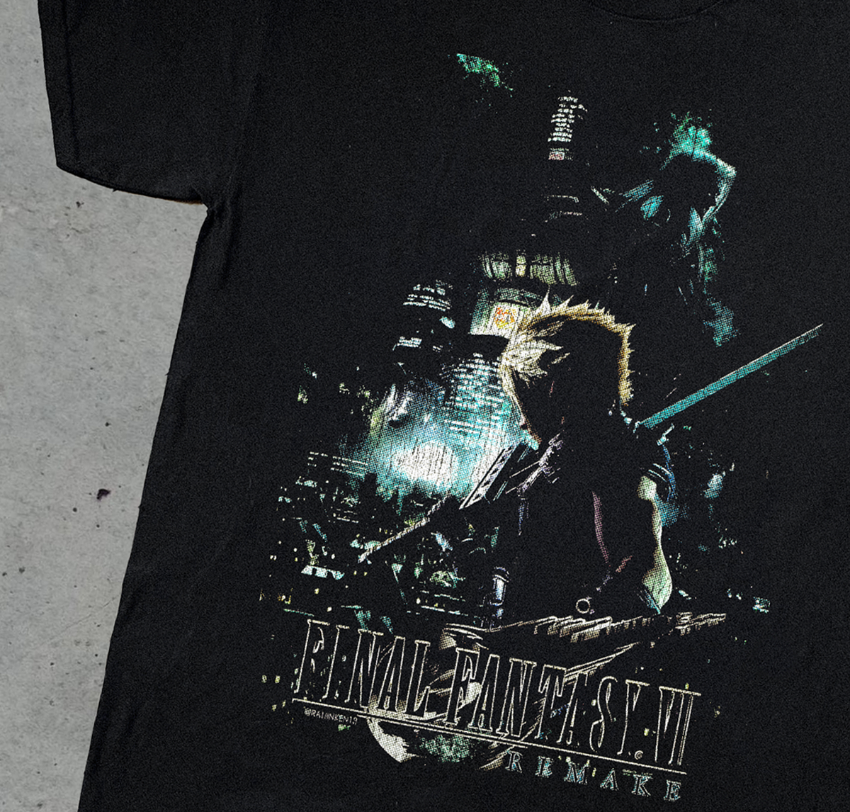 Final Fantasy Vii Remake Black T-Shirt product image 2