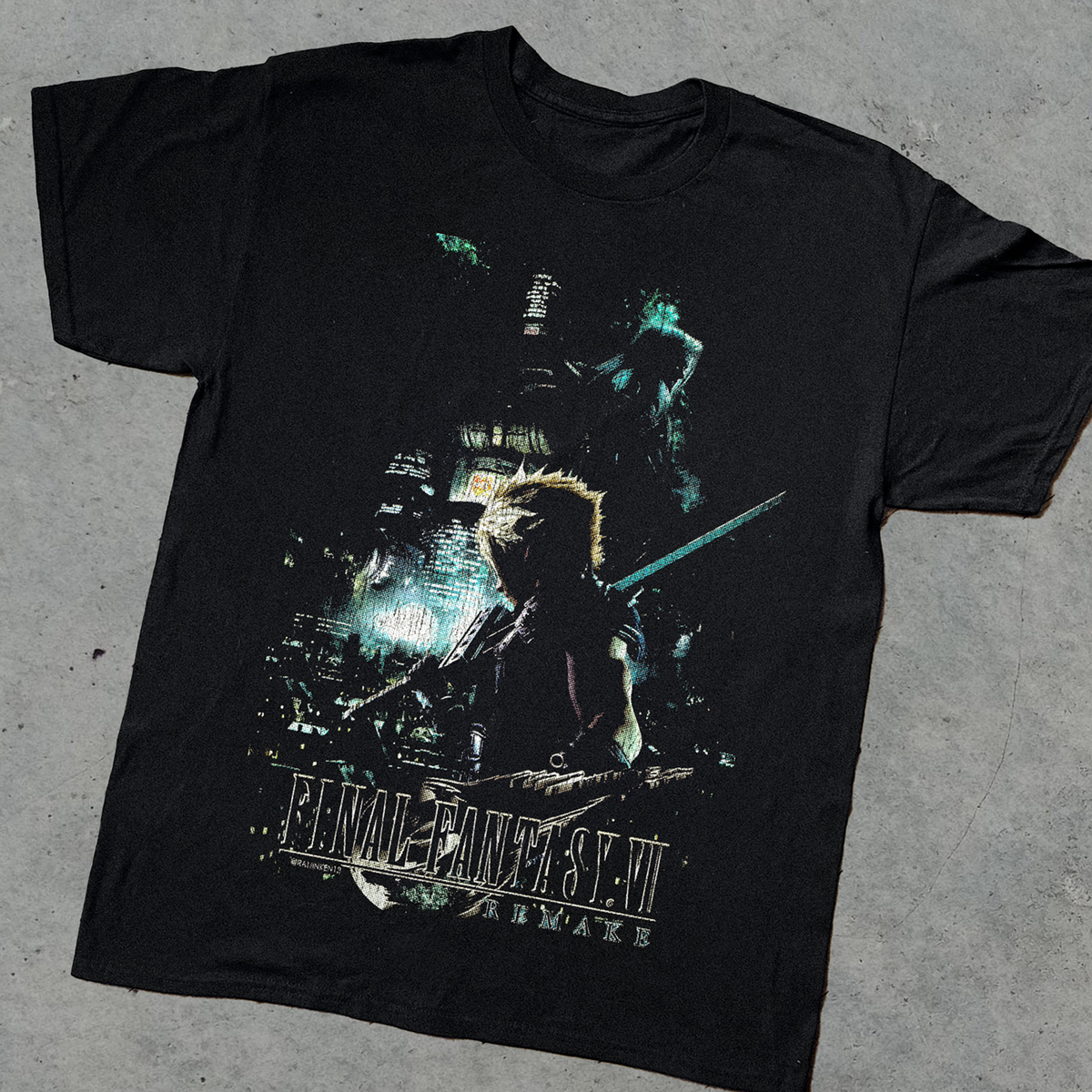 Final Fantasy Vii Remake Black T-Shirt product image 1