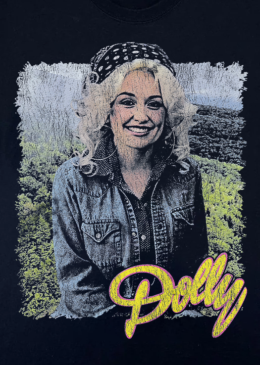 90'S Dolly Vintage Black T-Shirt product image 2