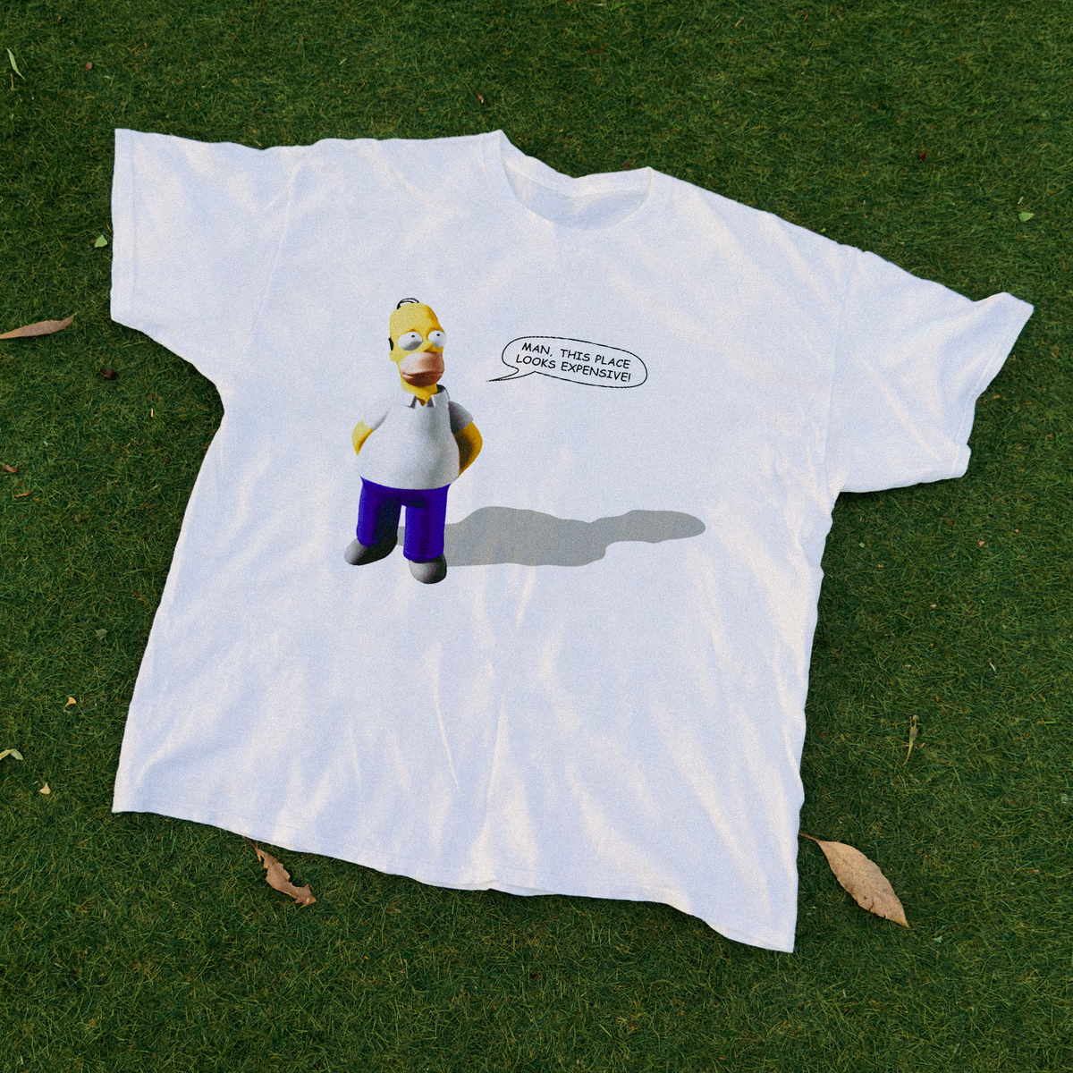 Homer 'Pacific Data Images' 3D Treehouse White Washed Tee product image 1