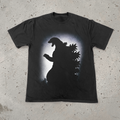 Godzilla 'Aura' Heavyweight Faded Black T-Shirt product image 1