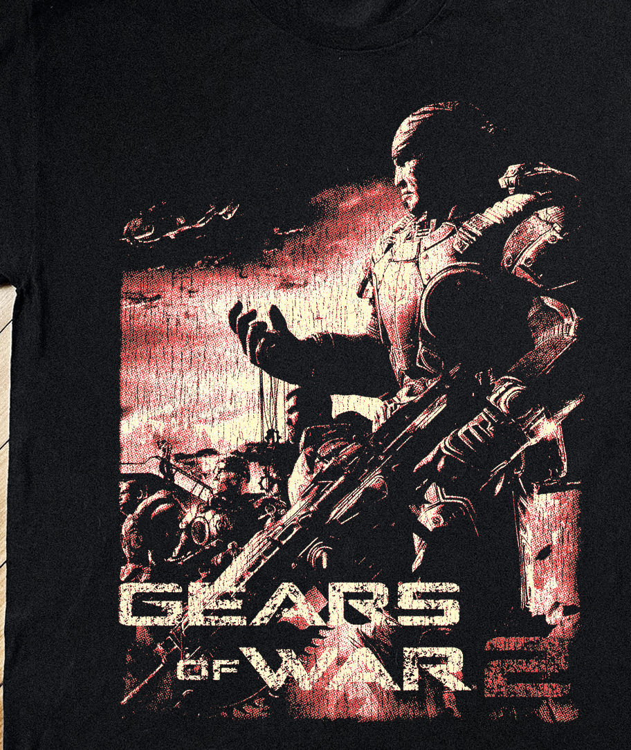 08 Gears Of War 2 Xbox 360 Black T-Shirt product image 2
