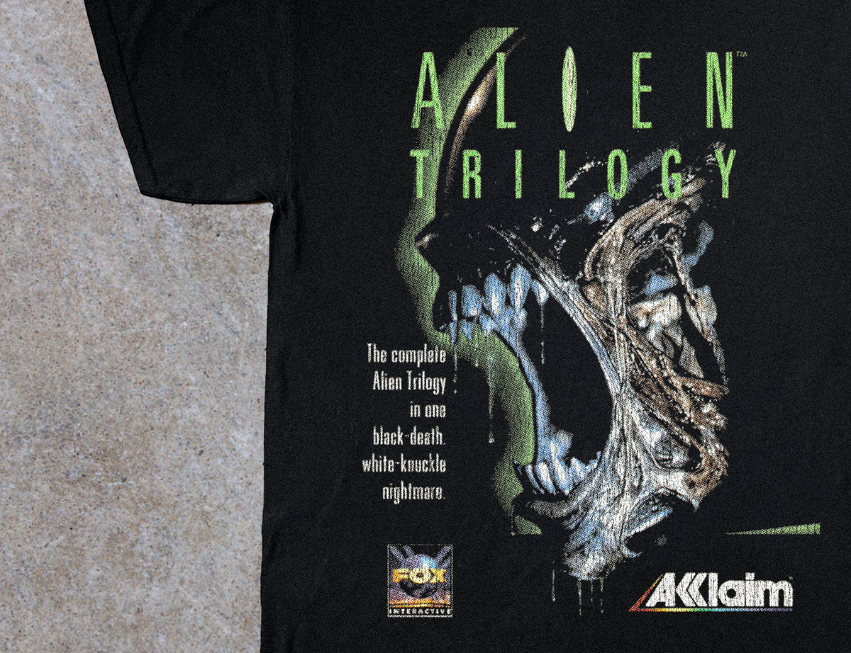 96 Alien Trilogy Ps1 Black T-Shirt product image 2