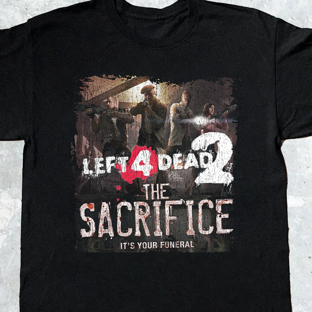 Left 4 Dead 2 The Sacrifice Black Tee product image 2