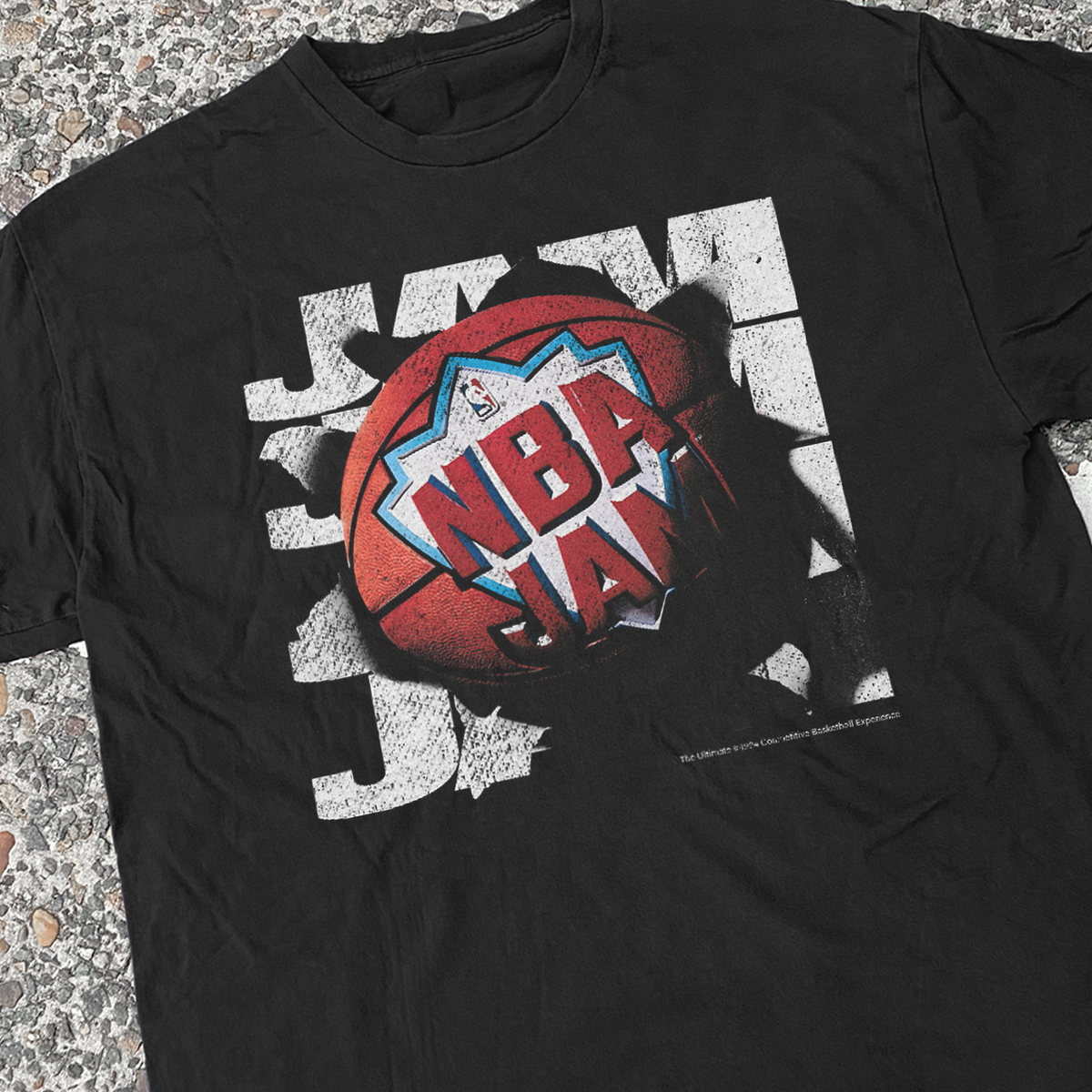 1994 'NB4 Jam' Smash Graphic Vintage Washed Black Tee product image 2