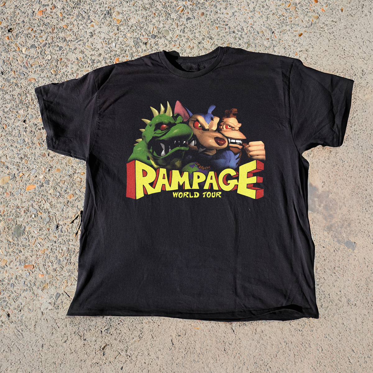 Rampage World Tour' (1997) Black Vintage Washed Tee product image 1