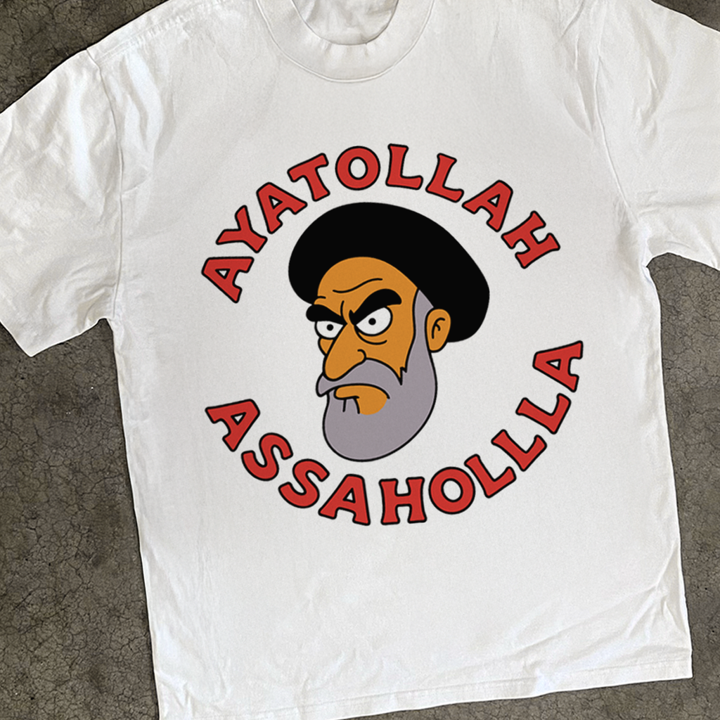 Ayatollah Assahola' Washed White T-Shirt product image 2