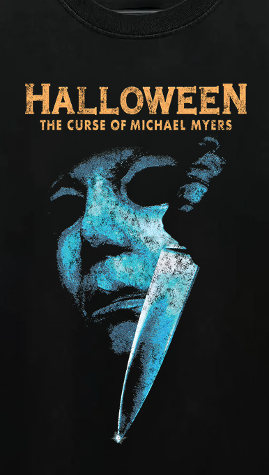 Halloween The Curse Of Michael Myers Vintage Black T-Shirt product image 2