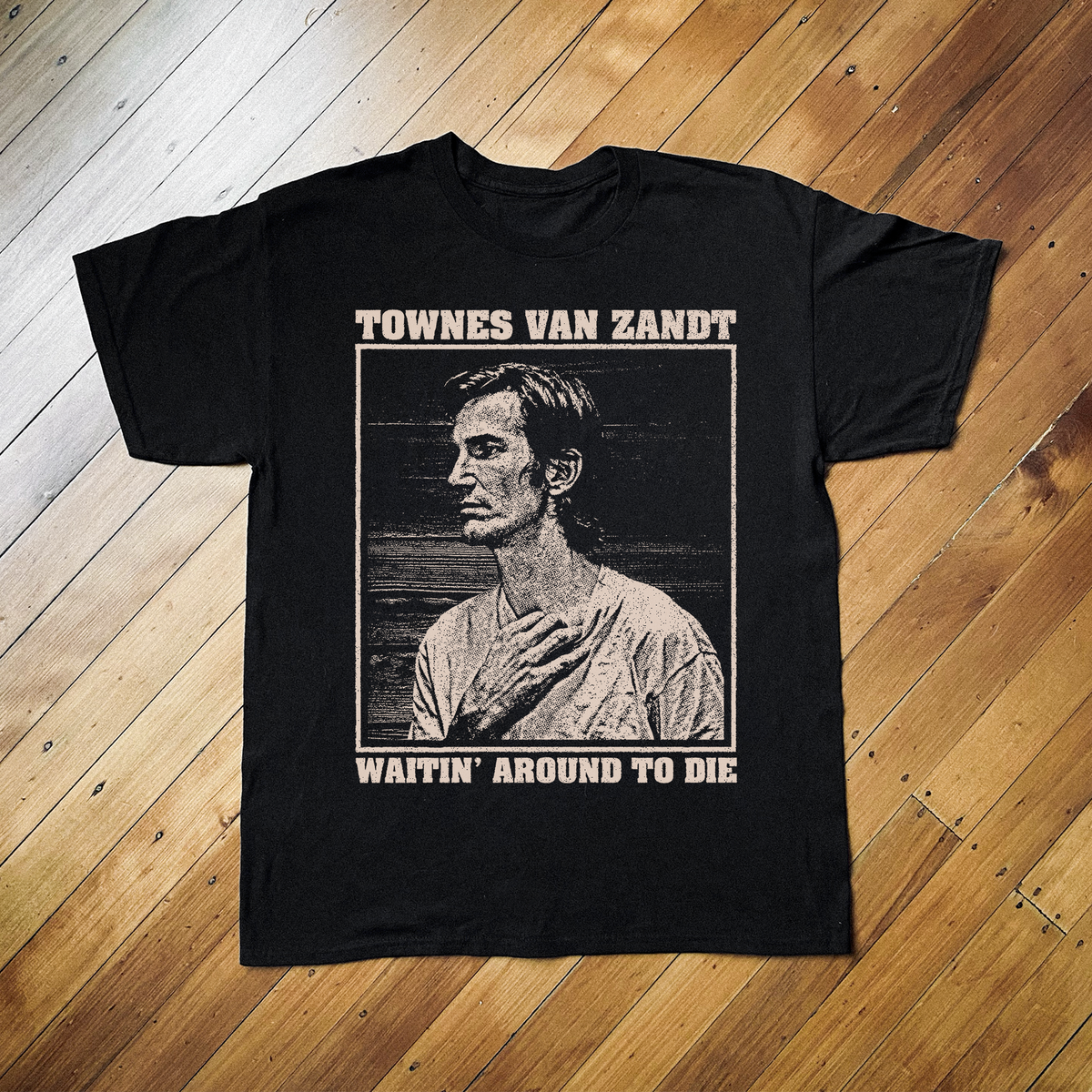 Townes Van Zandt Black T-Shirt product image 1